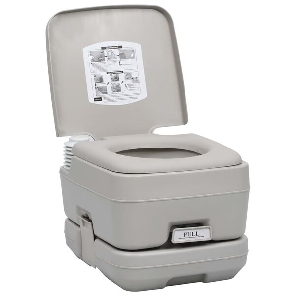 vidaXL Ensemble de toilette et r&eacute;servoir d'eau de camping portable