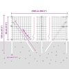 vidaXL Cl&ocirc;ture avec poteau Argent&eacute; 0,8 x 25 m Acier et PVC