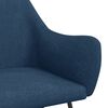 vidaXL Chaise &agrave; bascule Bleu Tissu