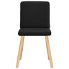 vidaXL Chaises &agrave; manger lot de 4 noir tissu
