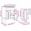 vidaXL Ensemble de mobilier de salle de bain FLORO 4 pcs Cire marron