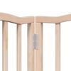 vidaXL Barri&egrave;re pour chien porte pliable 15 panneaux bois de peuplier