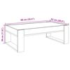 vidaXL Table basse avec LED infini gris b&eacute;ton 90x53x30 cm