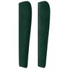 vidaXL T&ecirc;te de lit avec oreilles Vert fonc&eacute; 93x23x118/128 cm Velours