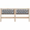 vidaXL T&ecirc;te de lit Marron et gris clair 160 cm Bois massif en pin