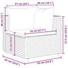 vidaXL Salon de jardin 5 pcs avec coussins Marron R&eacute;sine tress&eacute;e