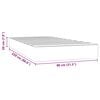 vidaXL Matelas de lit &agrave; ressorts ensach&eacute;s fermet&eacute; moyenne 80x220x20 cm velours