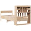 vidaXL Lit biblioth&egrave;que sans matelas 90x200 cm bois de pin massif