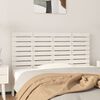 vidaXL T&ecirc;te de lit murale Blanc 126x3x63 cm Bois massif de pin