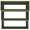 vidaXL Cache-pot de jardin Vert olive 90 x 90 x 35 cm