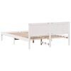 vidaXL Cadre de lit Blanc 150 x 200 cm Bois de pin massif