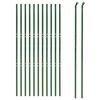 vidaXL Cl&ocirc;ture en treillis m&eacute;tallique vert 1,4x25 m acier galvanis&eacute;