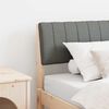 vidaXL T&ecirc;te de lit capitonn&eacute;e Gris fonc&eacute; 90 cm Pin massif