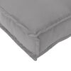vidaXL Set de coussins de palette 2 pcs Gris 100 x 40 x 8 cm