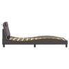 vidaXL Cadre de lit Viana avec LED sans matelas gris 100x200 cm