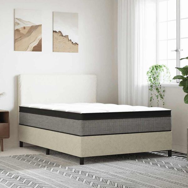 vidaXL Matelas &agrave; ressorts ensach&eacute;s moyen plus 140x190 cm