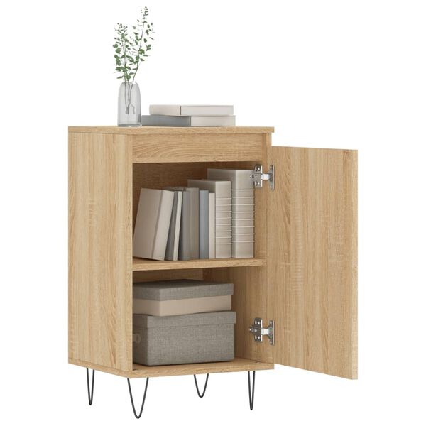 vidaXL Buffets 2 pcs chêne sonoma 40x35x70 cm bois d'ingénierie