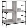 vidaXL Biblioth&egrave;que sonoma gris 78,5x33x82 cm bois d'ing&eacute;nierie