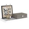 vidaXL &Eacute;tag&egrave;re murale flottante Blanc brillant 50x23x3,8 cm MDF