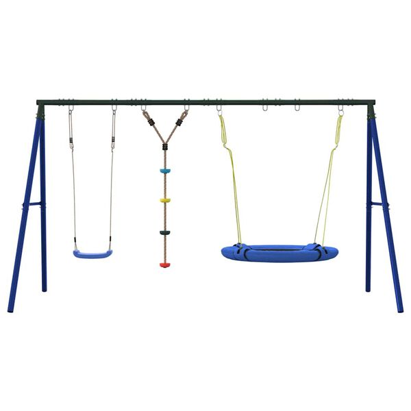 vidaXL Jeu ext&eacute;rieur avec balan&ccedil;oire, balan&ccedil;oire &agrave; disque et soucoupe