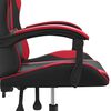 vidaXL Chaise de jeu Noir et rouge Similicuir