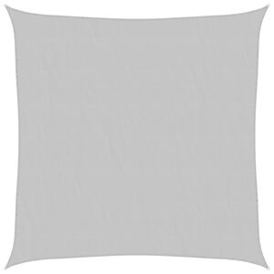vidaXL Voile d'ombrage gris clair 2,5x2,5 m 100% polyester oxford
