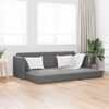 vidaXL Canap&eacute;-lit au sol 200cm Gris fonc&eacute; Velours