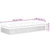vidaXL Matelas &agrave; ressorts ensach&eacute;s moyen plus 90x190 cm