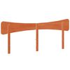 vidaXL T&ecirc;te de lit cire marron 200 cm bois massif de pin