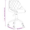 vidaXL Chaise pivotante de salle &agrave; manger Bleu Velours