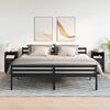 vidaXL Tables de chevet 2 pcs avec 2 tiroirs noir 36x36x68 cm