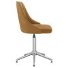 vidaXL Chaises pivotantes &agrave; manger lot de 4 marron velours