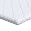 vidaXL Surmatelas en Coco Blanc 100 x 200 cm Tissu jacquard