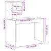 vidaXL Bureau 2 pcs Bois ancien