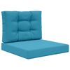 vidaXL Coussin de canap&eacute; d'ext&eacute;rieur 2 pcs Bleu royal Polyester