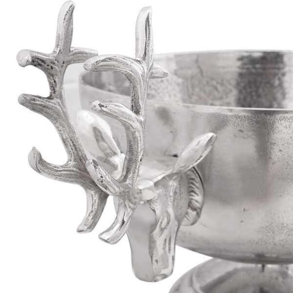 vidaXL Tasse Argent 62 x 35 x 33 cm Aluminium