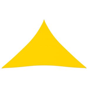 vidaXL Voile de parasol tissu oxford triangulaire 3x4x4 m jaune