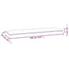 vidaXL Coussins de banc de jardin lot de 2 rayures bleues/blanches