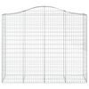 vidaXL Paniers &agrave; gabions arqu&eacute;s 13 pcs 200x50x160/180 cm Fer galvanis&eacute;