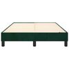 vidaXL Cadre de lit vert fonc&eacute; 120x200 cm velours