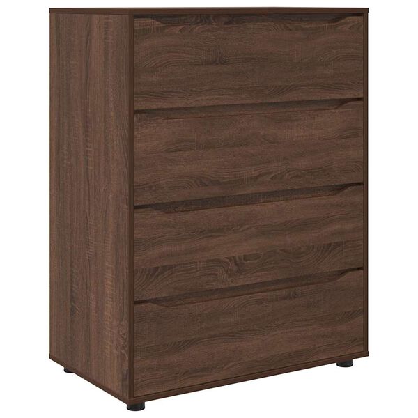 vidaXL Armoires de rangement 2 pcs Ch&ecirc;ne brun 80 x 48 x 105 cm
