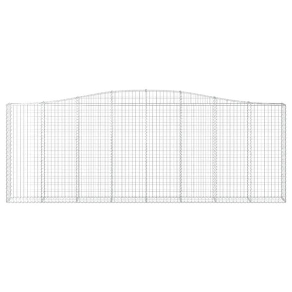 vidaXL Paniers &agrave; gabions arqu&eacute;s 15 pcs 400x30x140/160 cm Fer galvanis&eacute;