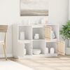 vidaXL Buffet Blanc 110,5x35x80 cm Bois massif de pin
