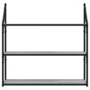 vidaXL &Eacute;tag&egrave;re murale 3 niveaux sonoma gris 80x21x78,5 cm