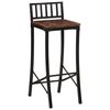 vidaXL Chaises de bar lot de 2 bois de récupération massif