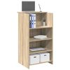vidaXL Bureau de r&eacute;ception Ch&ecirc;ne Sonoma 55x50x103,5 cm Bois d'ing&eacute;nierie