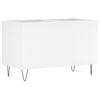 vidaXL Armoire &agrave; disques blanc 74,5x38x48 cm bois d'ing&eacute;nierie