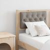 vidaXL T&ecirc;te de lit Autre Marron et taupe 140 cm Bois massif en pin