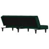 vidaXL Canap&eacute;-lit vert fonc&eacute; Velours