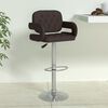 vidaXL Tabouret de bar Marron Similicuir